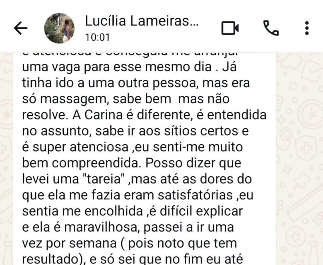 Testemunho de cliente Escolhe Saúde